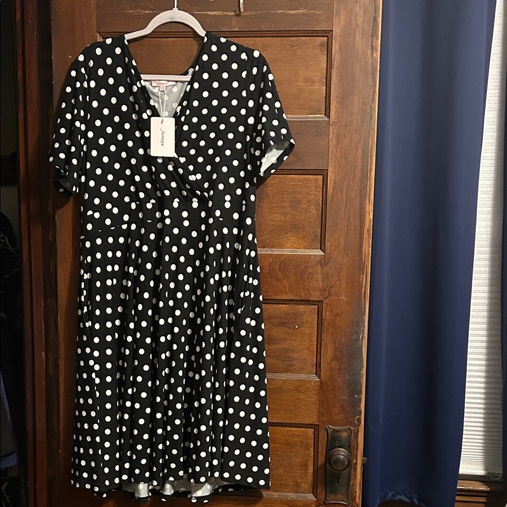 Black and White Polka Dot Dress